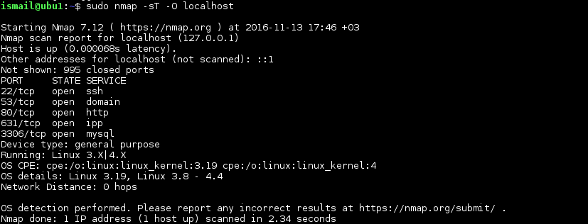 Check Ports By Scanning With Nmap