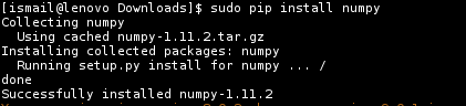 Install Numpy