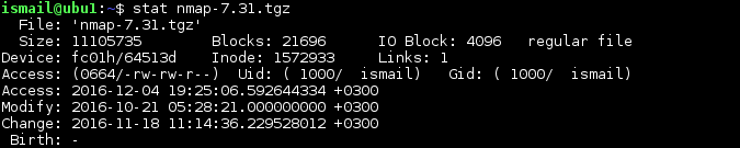 stat Command