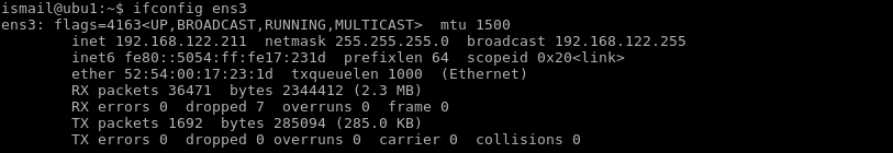 View Network Settings of Specific Interface