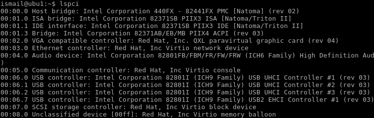 Print PCI Information