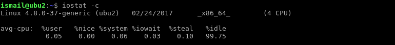 Display CPU Statistics