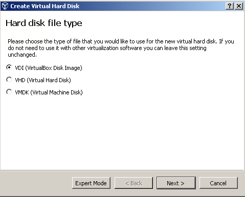 Set Virtual Disk Type