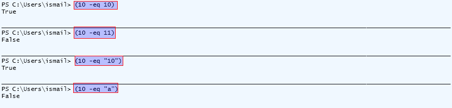 Powershell比较运算符，如Equal、Greater、Lesser、Contains、Regex-yiteyi-C++库