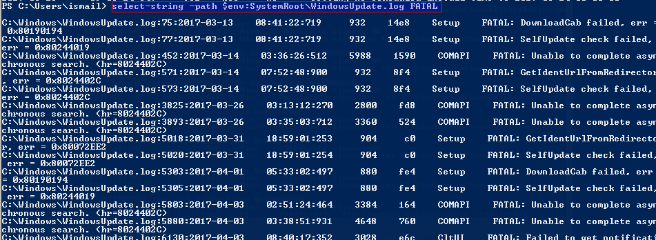 Filter Logs