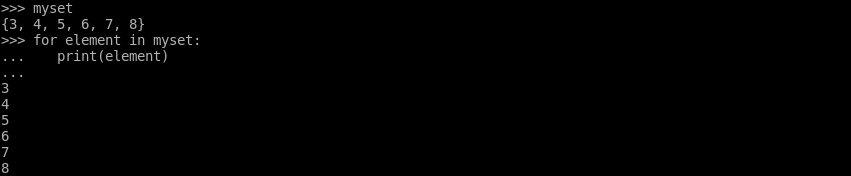 Loop/Enumerate In Set Elements