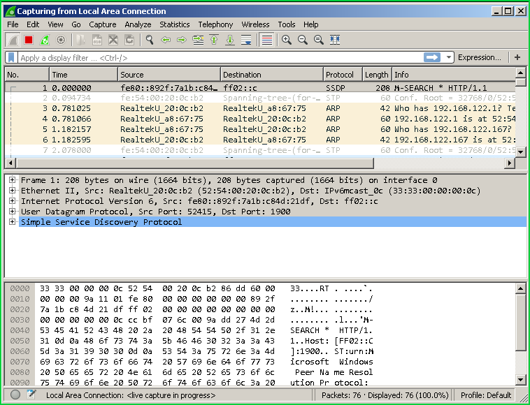 Select Interface and Capture Packets