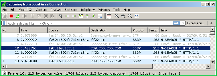 Filter Captured Packets