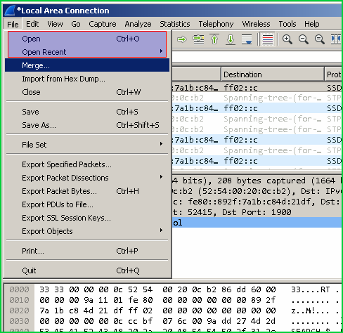 Open Capture Files Like Cap , Pcap