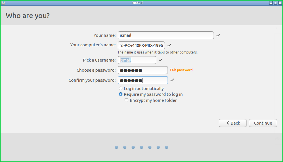 Create User and Set Password