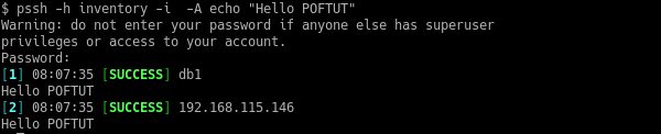 Print Command Output To Local Terminal