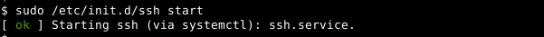 Start Ssh Service