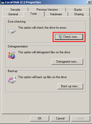 Local Disk Properties