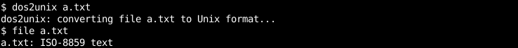 Convert From DOS To Unix Format