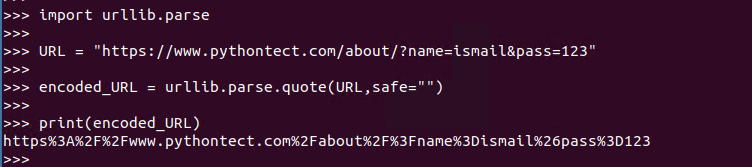 如何在Python中对URL和查询字符串进行编码？-yiteyi-C++库